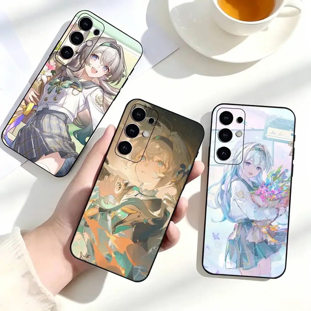 Hot Game Honkai Star Rail Firefly Phone Case For Samsung S25,S24,S21,S22,S23,S30,Ultra,S20,Plus,Fe,Soft Silicone Black Cover