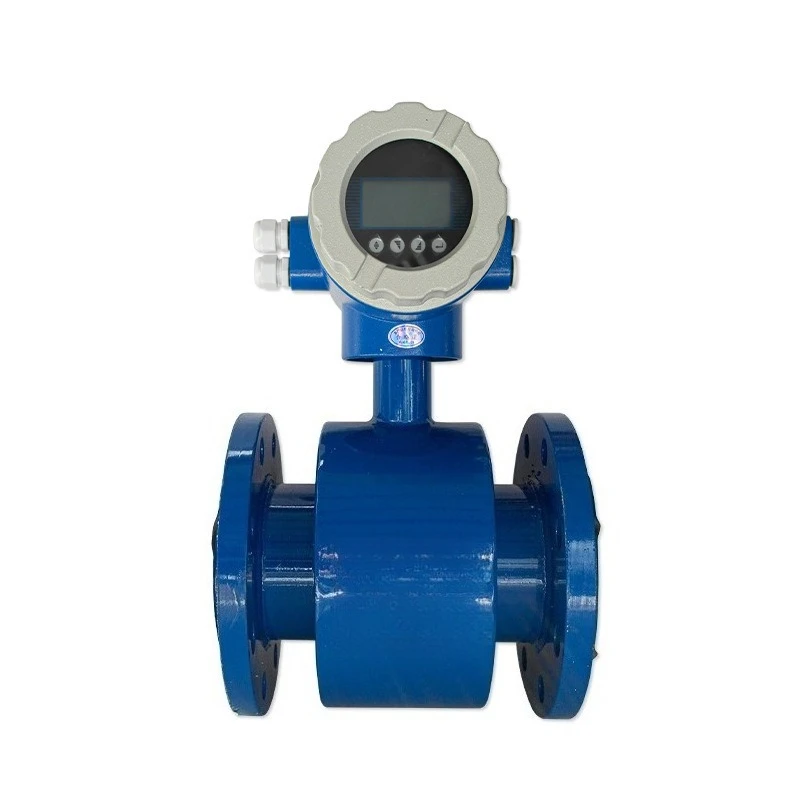Smart DN200 Electromagnetic Flow Meter Integrated Type for Sewage Applications