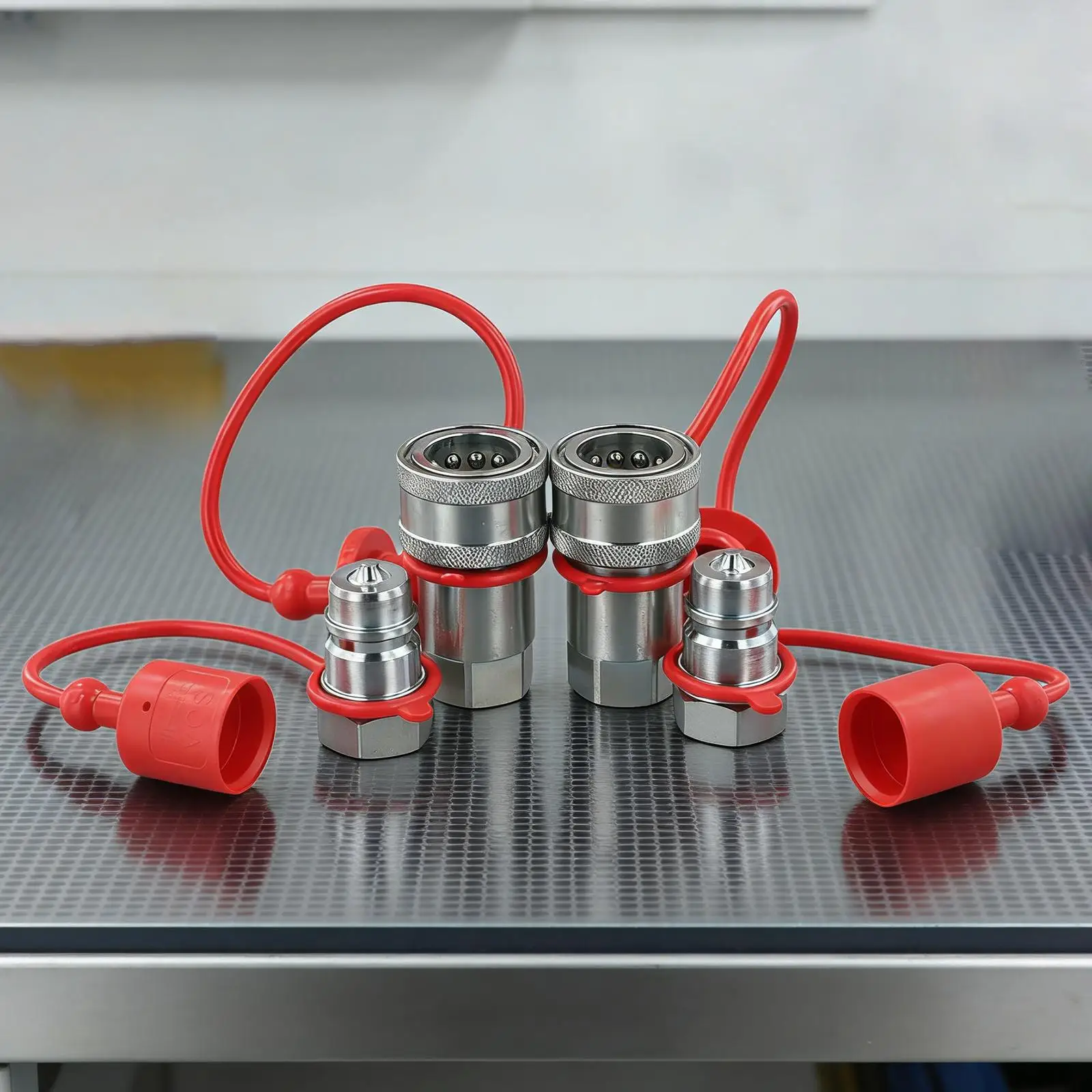 Carbon Steel Hydraulic Quick Connect Coupler ISO7241-A Quick Connector Carbon Steel Hydraulic Quick Connector With Dust Cover