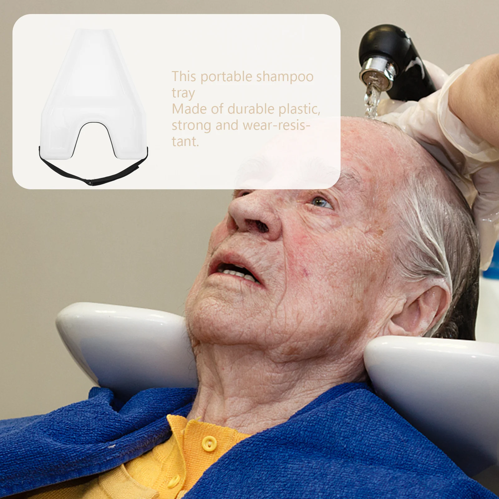 

Портативный прочный пластиковый лоток для мытья волос, лоток для шампуня для салона, поддержка шеи для сидения, мытья волос, домашнего парикмахера