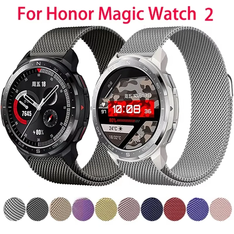 20 MM 22 MM Magnetische Milanese Loop Strap Für HONOR Uhr GS Pro Armband Für Honor Uhr GS3 Uhr Band magische Uhr 2 42 46 MM Band