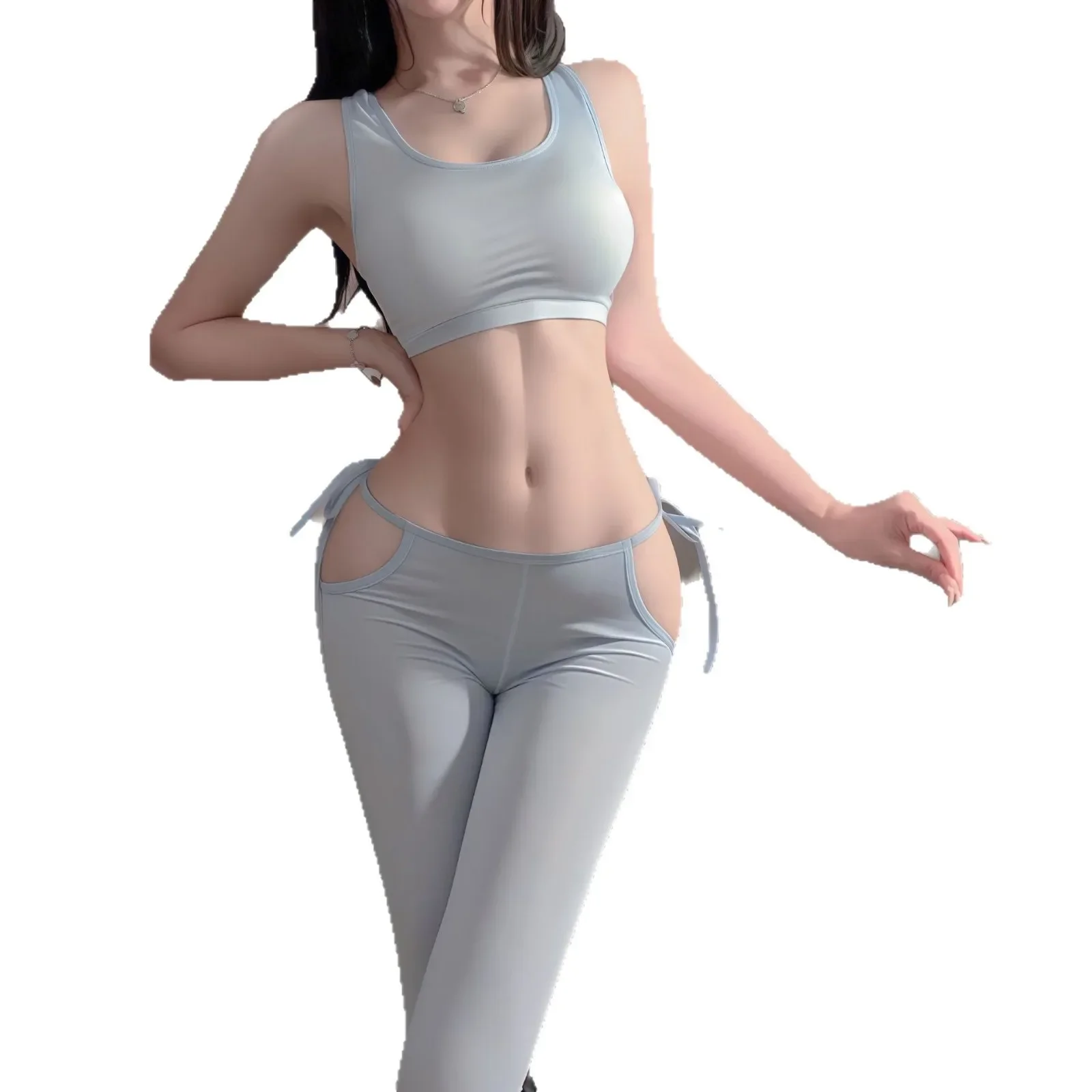 سراويل يوجا ضيقة مثيرة يمكن ارتداؤها ملابس حميمة مغرية غير ملابس أمين موحدة التخسيس ضيقة استخدام خاص الملابس #5
