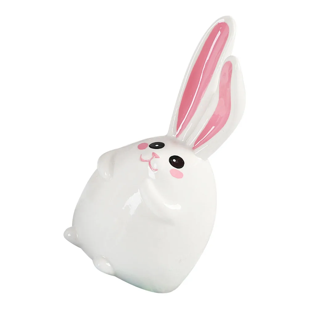 

Rabbit Piggy Ceramic Saving Jar Kids Coin Container Aesthetic Decorative Gift Home Decorative Piggy Bank Office Bedroom