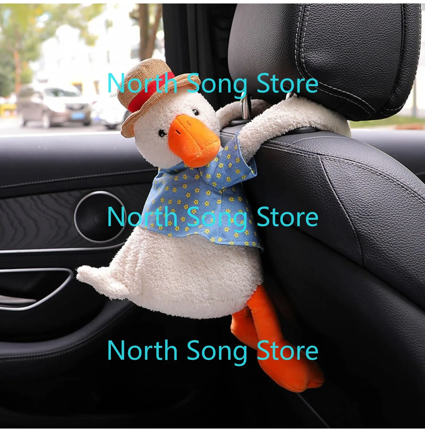 

Плюшевый автомобильный держатель для салфеток, автомобильные бумажные коробки, милая утка, диспенсер для салфеток для креативных животных, автомобильный держатель для бумажных полотенец