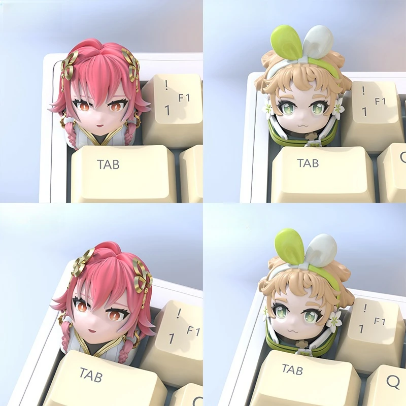Wuthering Waves Keycaps Kawaii Changli Character Keycaps Game Peripherals Customized Mechanical Keyboard Keycaps Birthday Gift