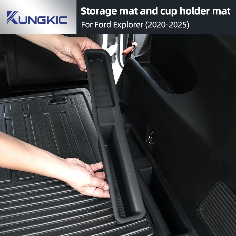 

Removable Storage/Water Cup Holder Silicone Mat For Ford Explorer 2020 2021 2022 2023 2024 2025