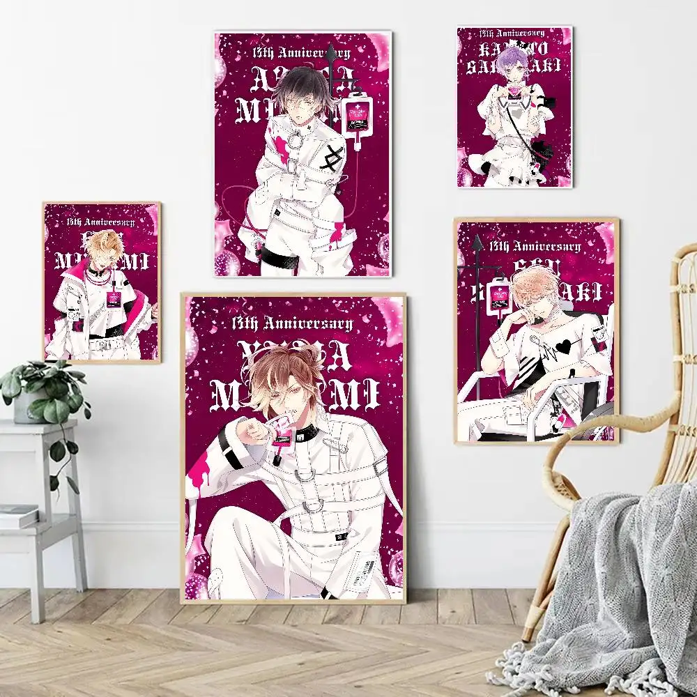 GAME Diabolik Lovers Vintage Anime Poster Wall Art For Study Living Room Decor Unique Home Decoration Pictur