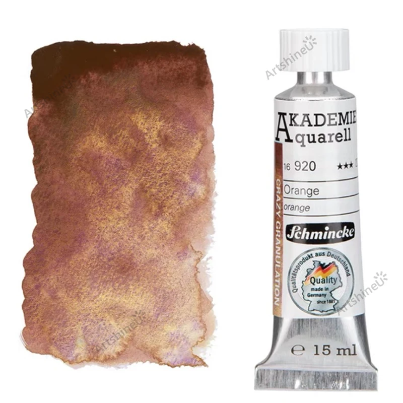 Schmincke AKADEMIE®AQUARELL pintura de acuarela, tubos de 6x15ML, fuerte textura granulante, pintura de lluvia, suministros de arte de color