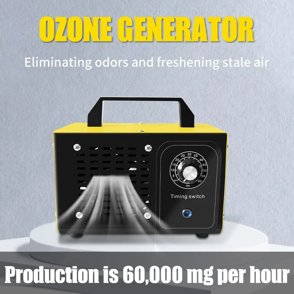 ATWFS 220V 60G generatore di Ozono purificatore pulizia Formaldehy filtro aria Ozono disinfezione sterilizzazione