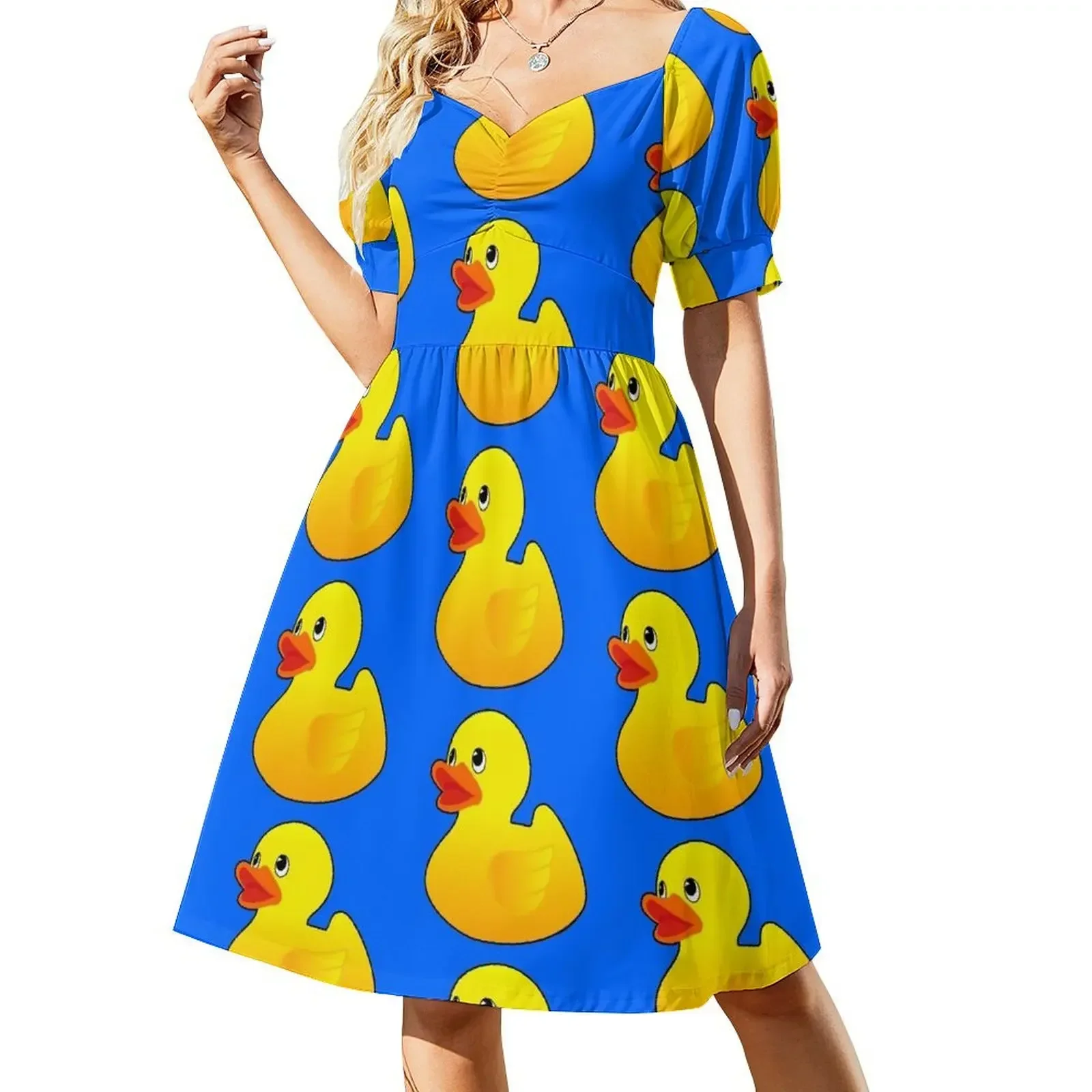 

Classic Rubber Duck Ducky Short-Sleeved Dress elegant dresses for women ceremony dresses Dress