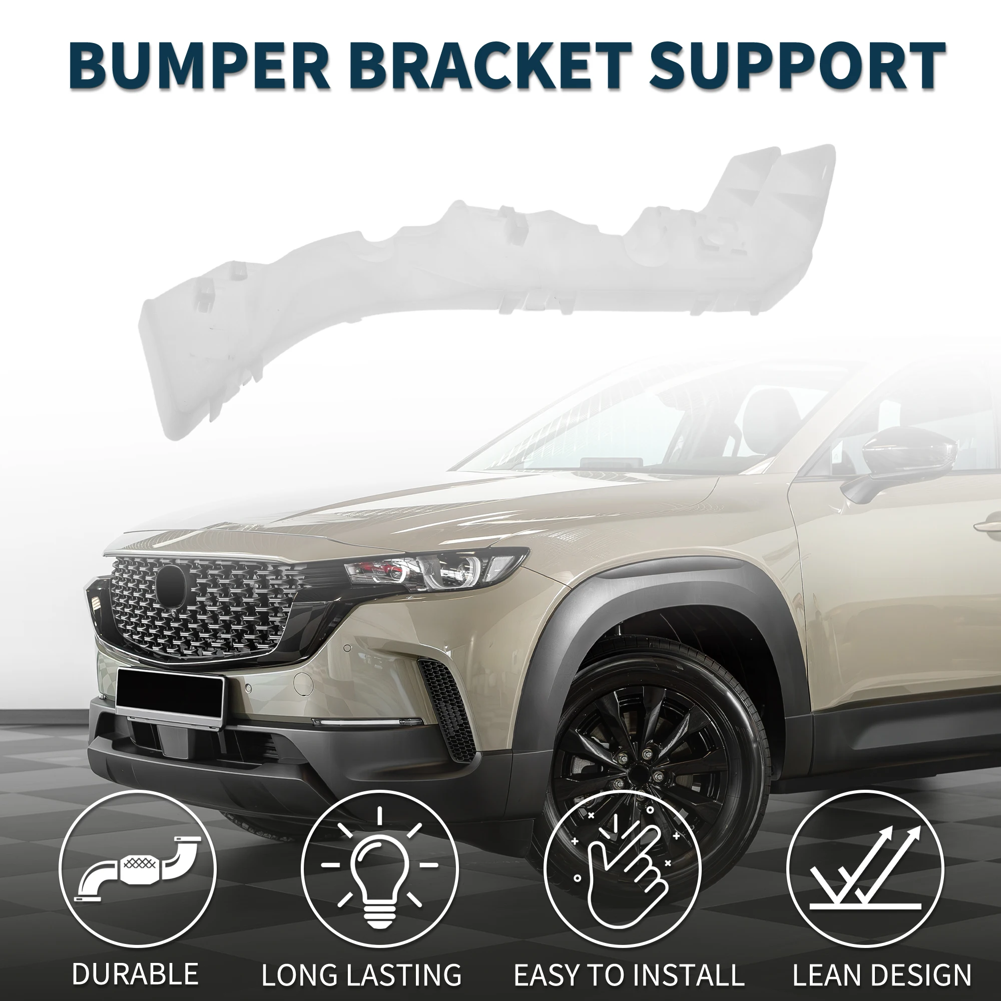 

UXCELL 1pc Car Left Rear Bumper Retainer Bracket No.GJ6A502J1E for Mazda 6 2003-2008