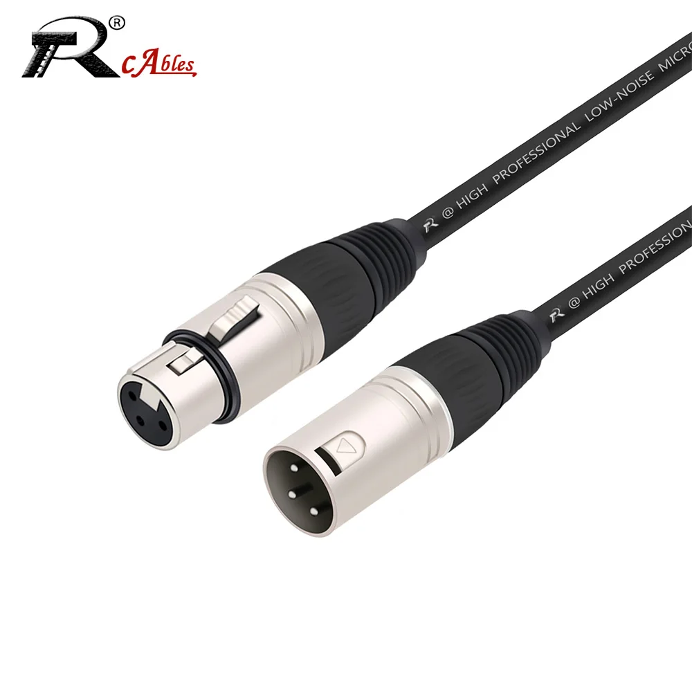 

XLR Cable Snake Cannon Extension Line,Pro 3Pin XLR Male to XLR Female Shielded Cord Balanced MIC Live Sound Performance Stage