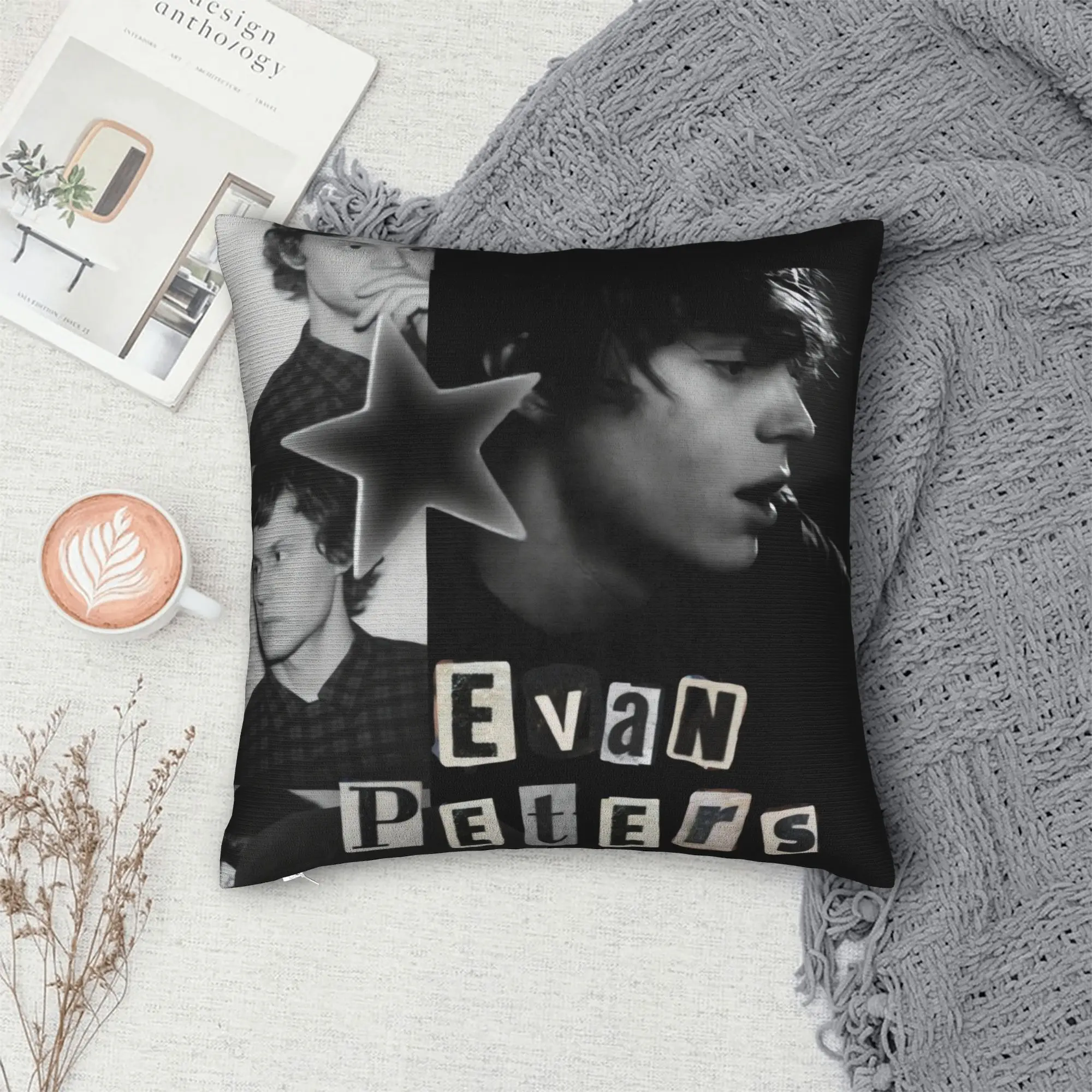 Starry Evan Peters Dark Portrait Pillow Case  Comfy Pillow Cover For Wedding Party Home Decor Fashion Cushion Cover