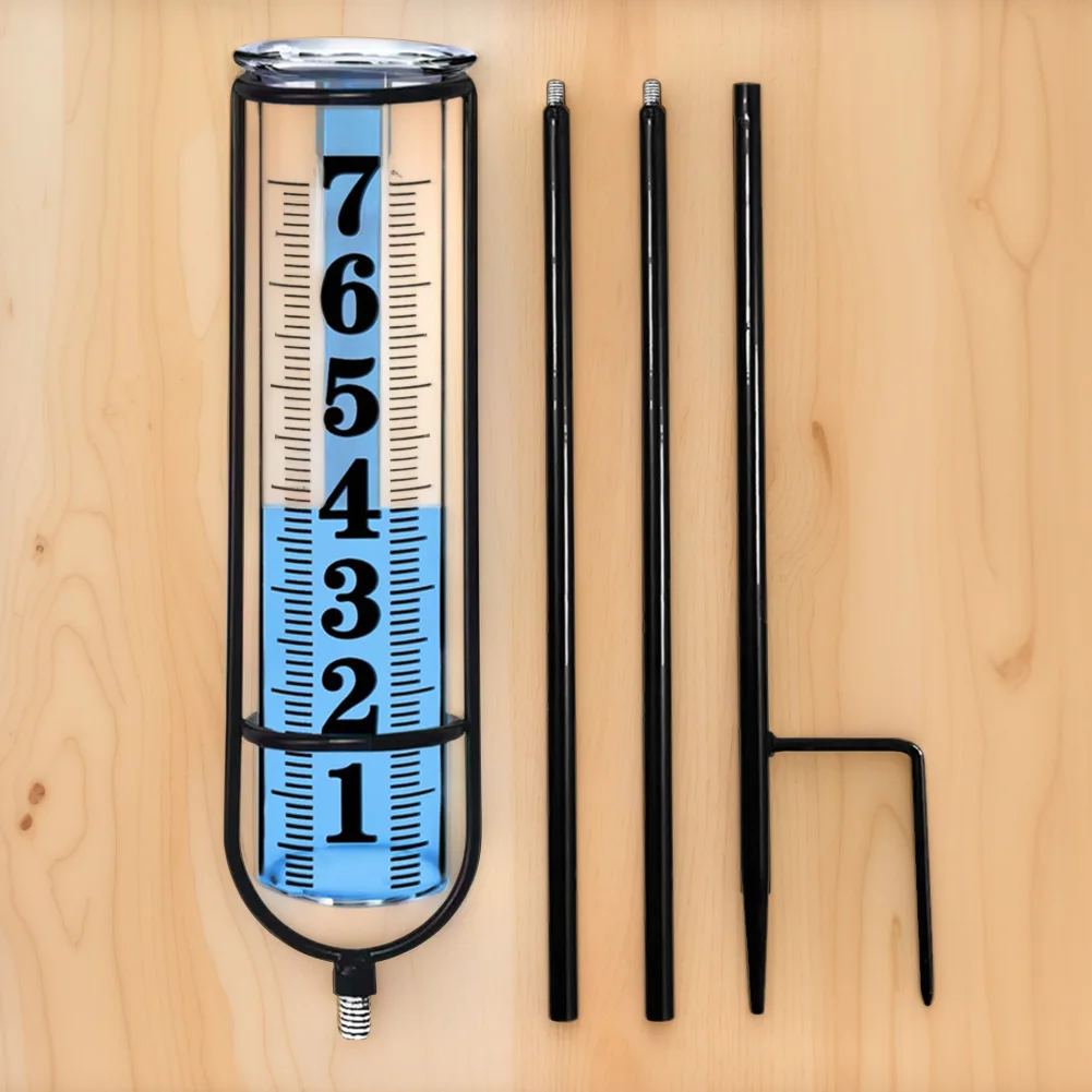 

Наружный замороженный дождемер, большой прозрачный номер, регулируемая высота, с утолщенной пластиковой трубкой и металлическим колком для двора