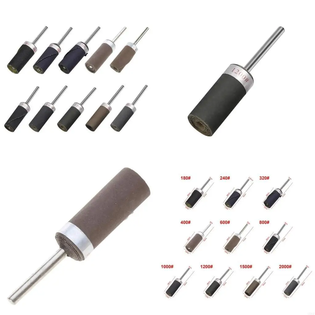 

Portable 180# to Sand Paper Bar 3mm Shank Sandpaper Rod for Rotary Tool