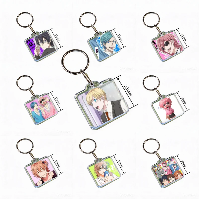 Y-Yarichin Club Anime Keychain Handmade Hanging Ornaments for Clothes Backpack Decoration Accessories Gifts with Friends