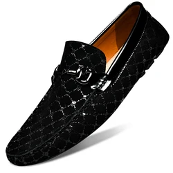 Spring Autumn Mens Loafers Casual Leather Shoes Men Loafer Shoes Slip On Luxury Size 38-47 Dropshipping