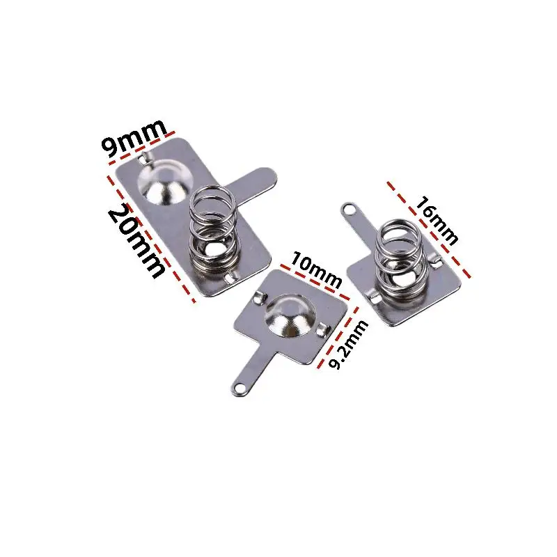 Hot 5Sets No. 7 Battery Spring Piece Toy AAA Battery Positive And Negative Conversion Spring Contact Plate