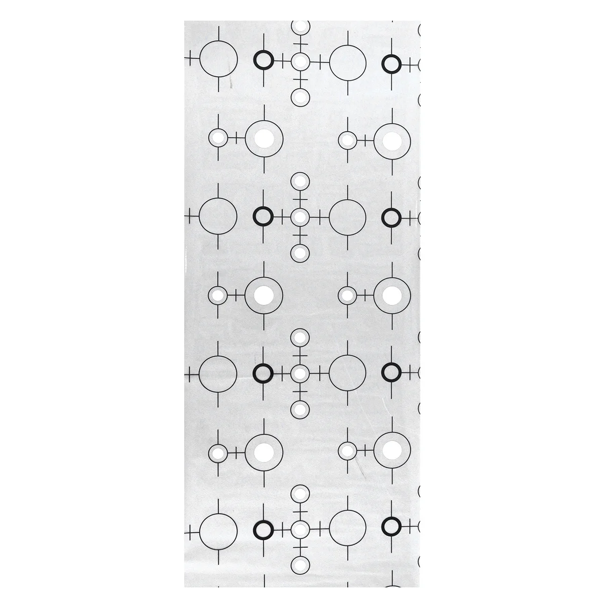 أبيض وأسود قطاع نافذة الفيلم 100x45 سنتيمتر ملصق ذاتي اللصق للخصوصية الديكور البلاستيكية نافذة لاصق الفيلم