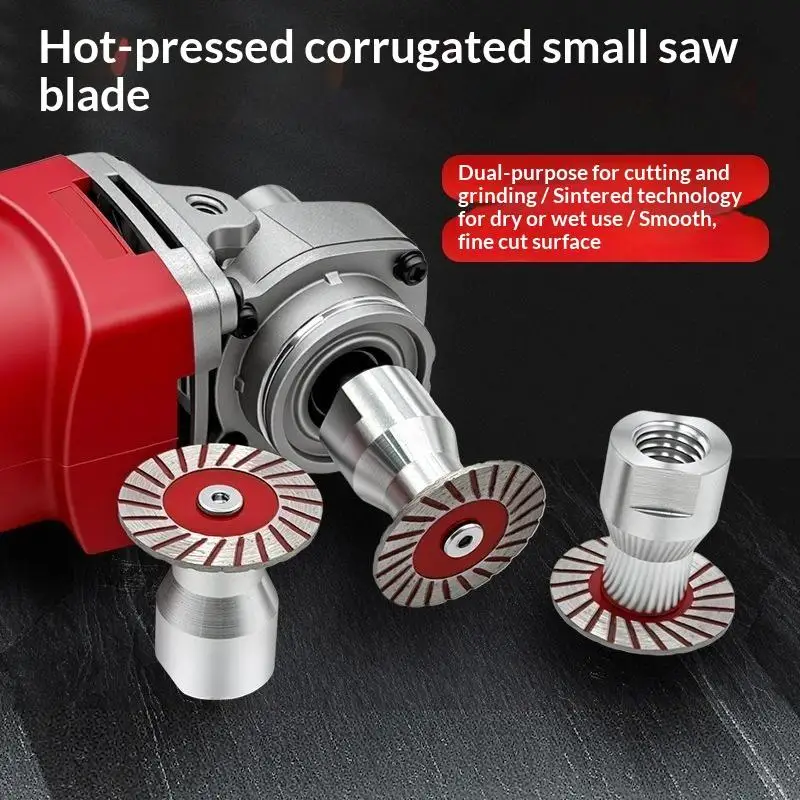 Diamond Wave Saw Blade 40mm Hot Pressed Cutting Disc Dry Wet Use Stone Tile Cut Grind Wheel For Angle Grinder Carving Work