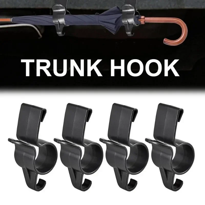 1/4PCS Auto Stamm Regenschirm Halter zubehör Montieren Anlage Handtuch Haken Auto Universal Interne Lagerung Organizer Halter