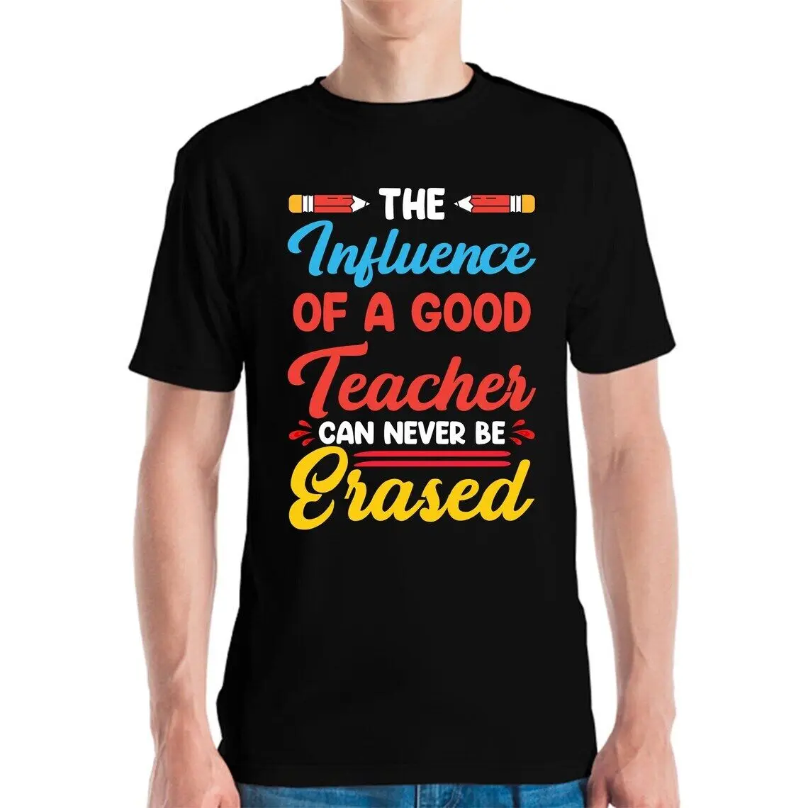 The Influence of a Good Teacher can never be Erased Teachers Day Teaching Tshir