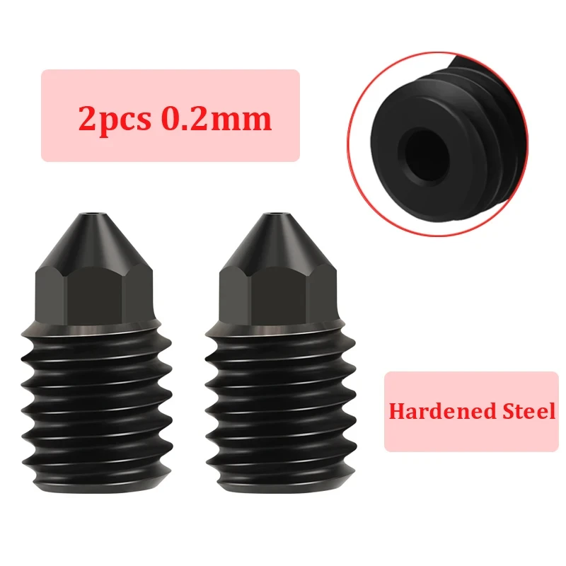 Voor Flashforge Adventurer 5M/5M pro Nozzle Kit Upgrade Hotend Pinting Head Snel afneembare mondstuk Hardstalen mondstukset