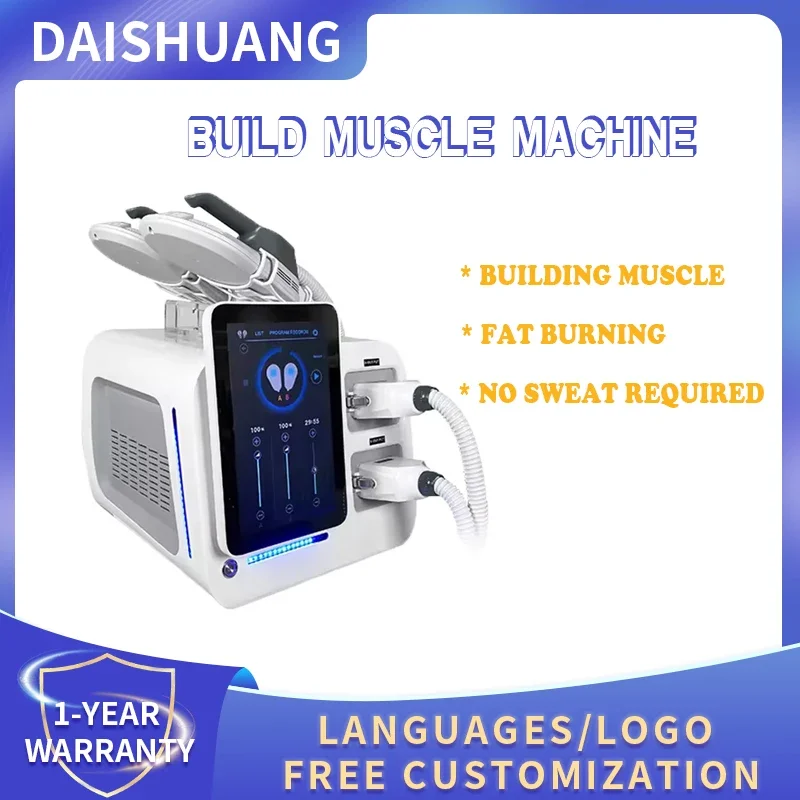 

Newest 2handles HI-EMT EMS Slim RF Electromagnetic Abdominal Training Muscle Stimulation Burning Fat Loss Body Slimming Machine