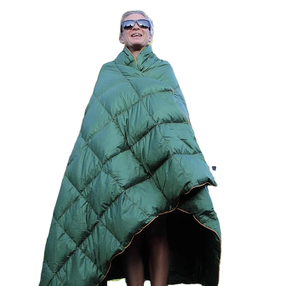 

Double Picnic Blanket Foldable Puffy Winter Blanket Packable Waterproof Durable Outdoor Puffy Camping Blanket