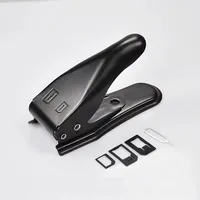 Multi-function Dual Nano Micro SIM Card Cutter Suit for IP Android Smart Phone Accessory Mobile Card Cutting Clipper