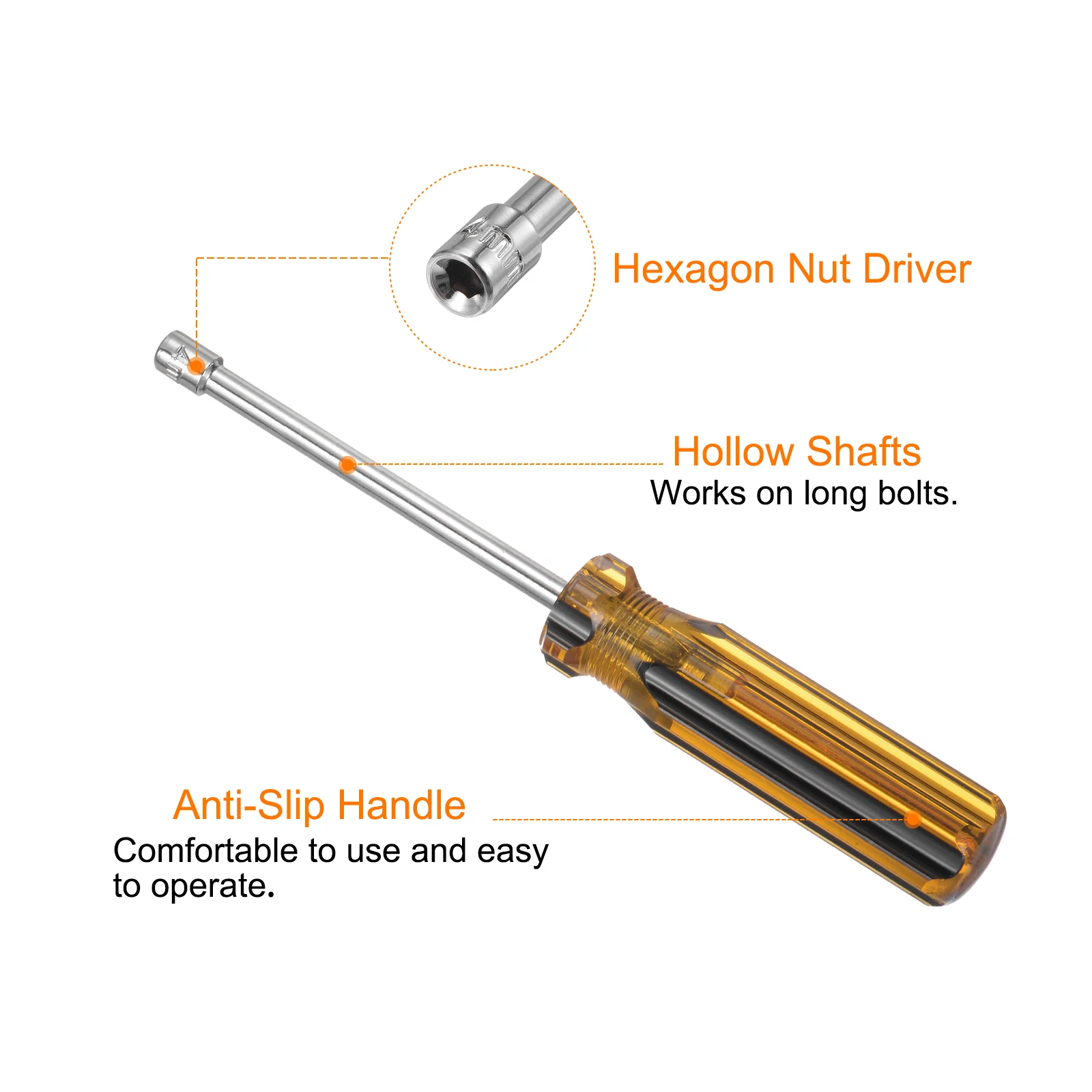 1/2 Stuks Metrische Moer Driver 4/5/6/7/8/9/10/11/12/13/14mm 6 Punt Hexagon Dopsleutel Schroevendraaier Spanner Moer Auto Reparatie Tools