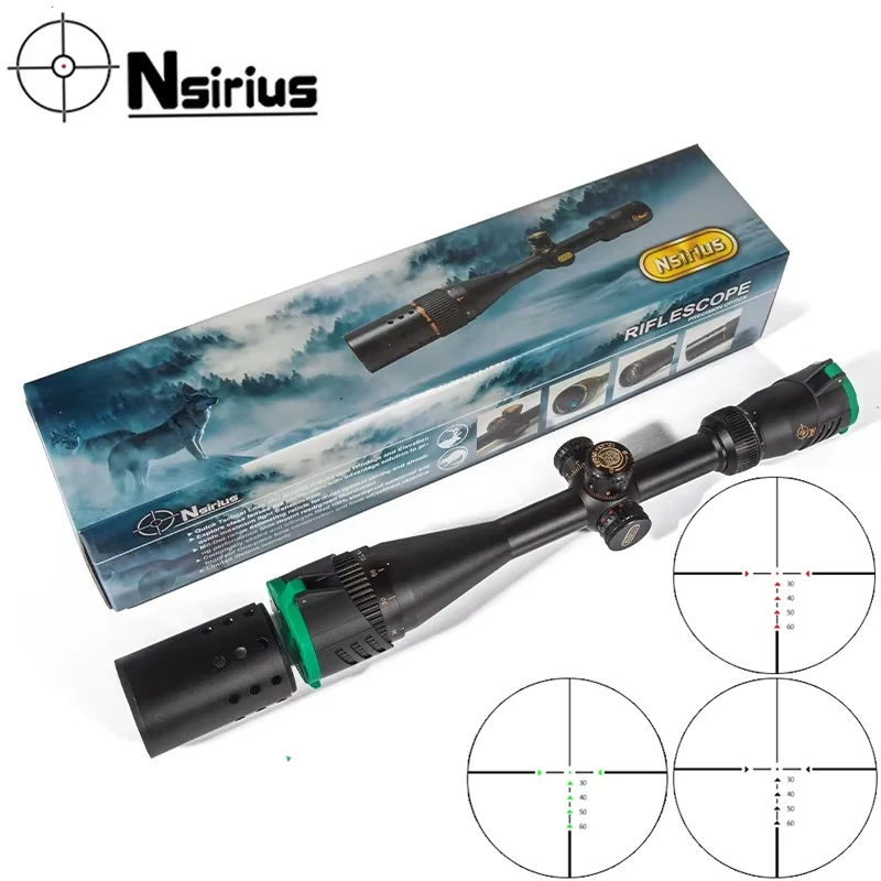 

NSIRIUS 6-24X44AOE Hunting Riflescope Red Special Cross Reticle Sniper Optic Scope Sight FOR Rifle Sight Tactical Scopes
