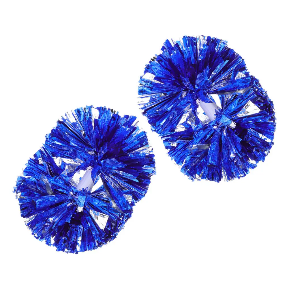 

2Pcs Cheerleading Pom Poms Lightweight Pe Material Comfortable Grip Cheer Props for Dance Gymnastics Sports Event Reusable