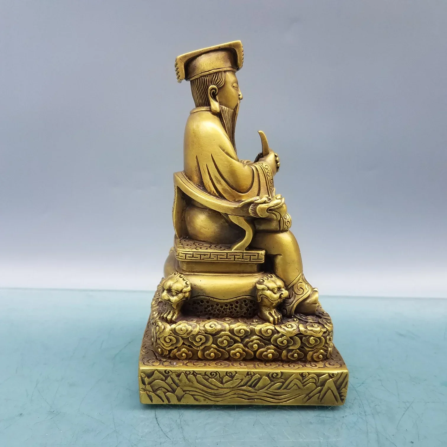 China brass seiko Jade Emperor Emperor crafts statue