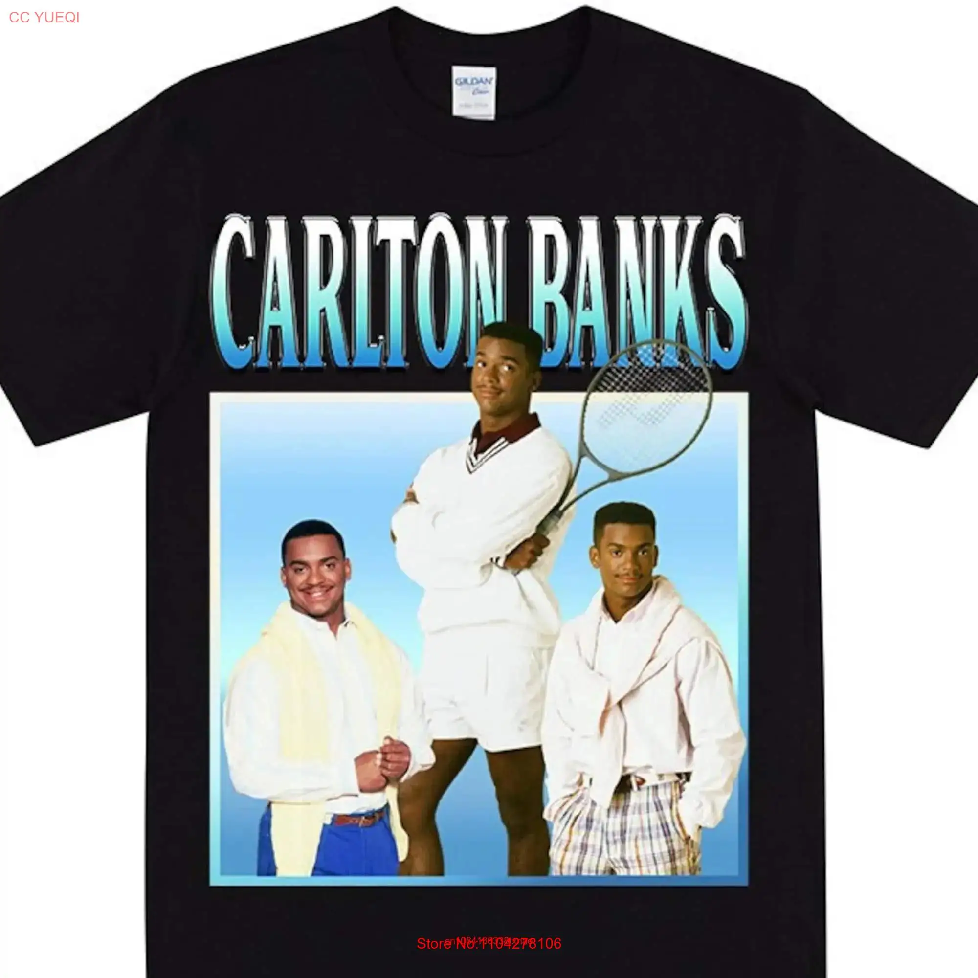 CARLTON BANKS Homage T shirt From Fresh Prince Vintage 90s Dance Preppy Style Hand long or short sleeves