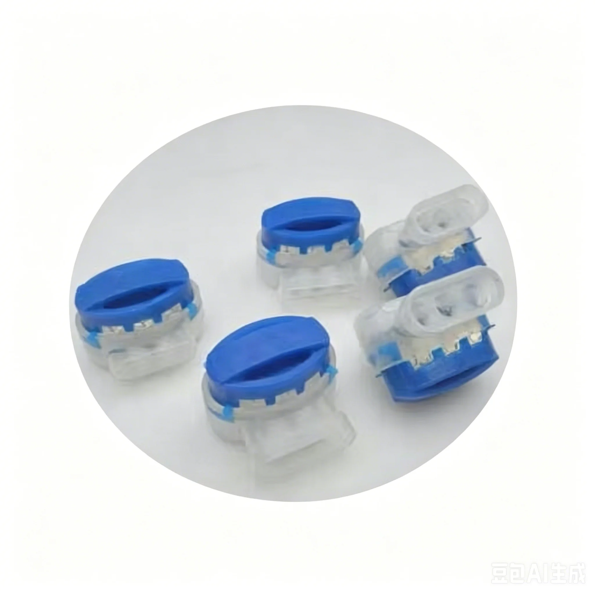 Free shipping 50/100/200 pcs/lots 3 Pin Wire Splice Pulg Network series 314 Self-Stripping Electrical Connector 22-14 AWG