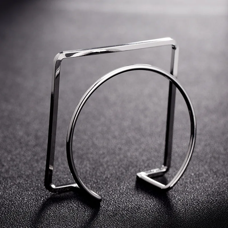 6PCS High-End Geometric Napkin Rings Simple Hotel Dinnerware Accessory for Elegant Table Setting