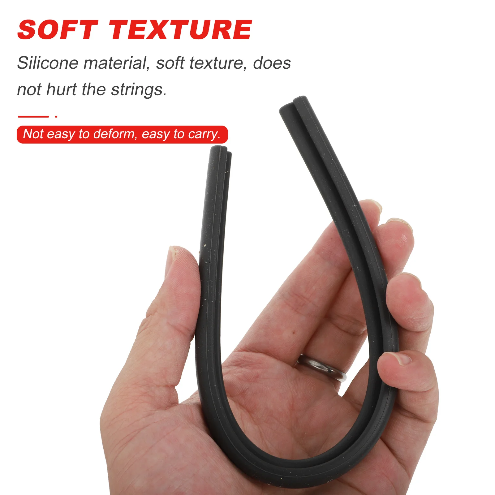 

1Pcs Erhu String Protective Sleeve Wear-Resistant Silicone Cover Prevent String Powder Keep Clean Durable Reusable Musical