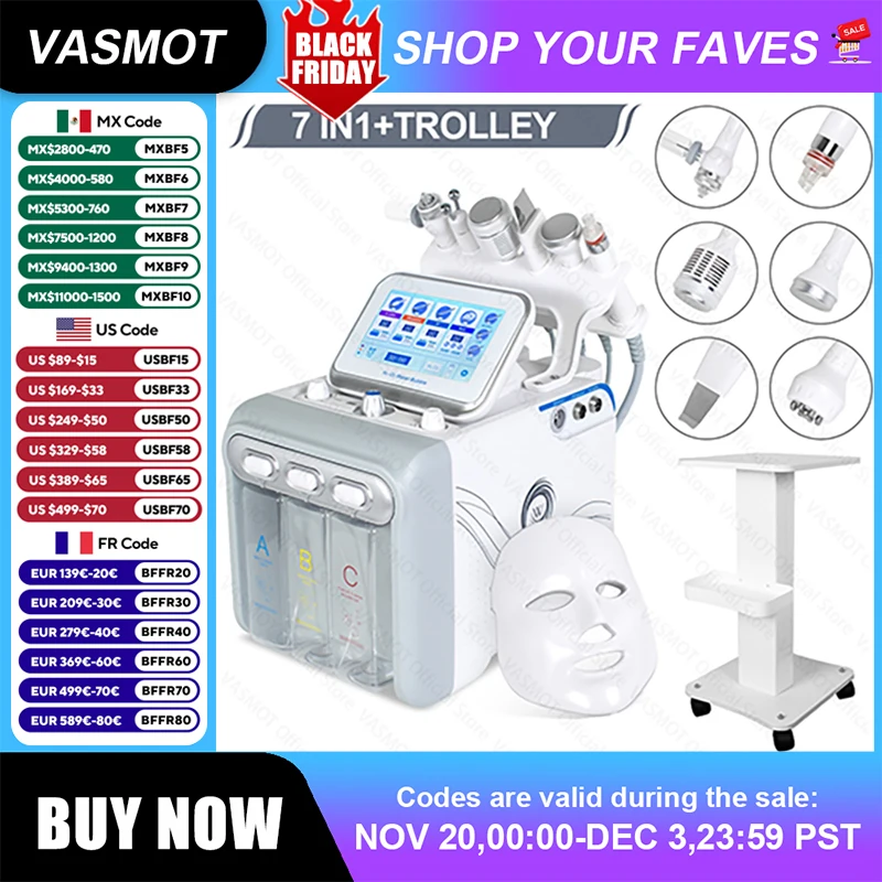 Idrogeno Ossigeno Piccola bolla Detergente viso Idro Dermoabrasione Macchina Pulizia profonda del viso Acqua Ossigeno Spray Attrezzatura di bellezza