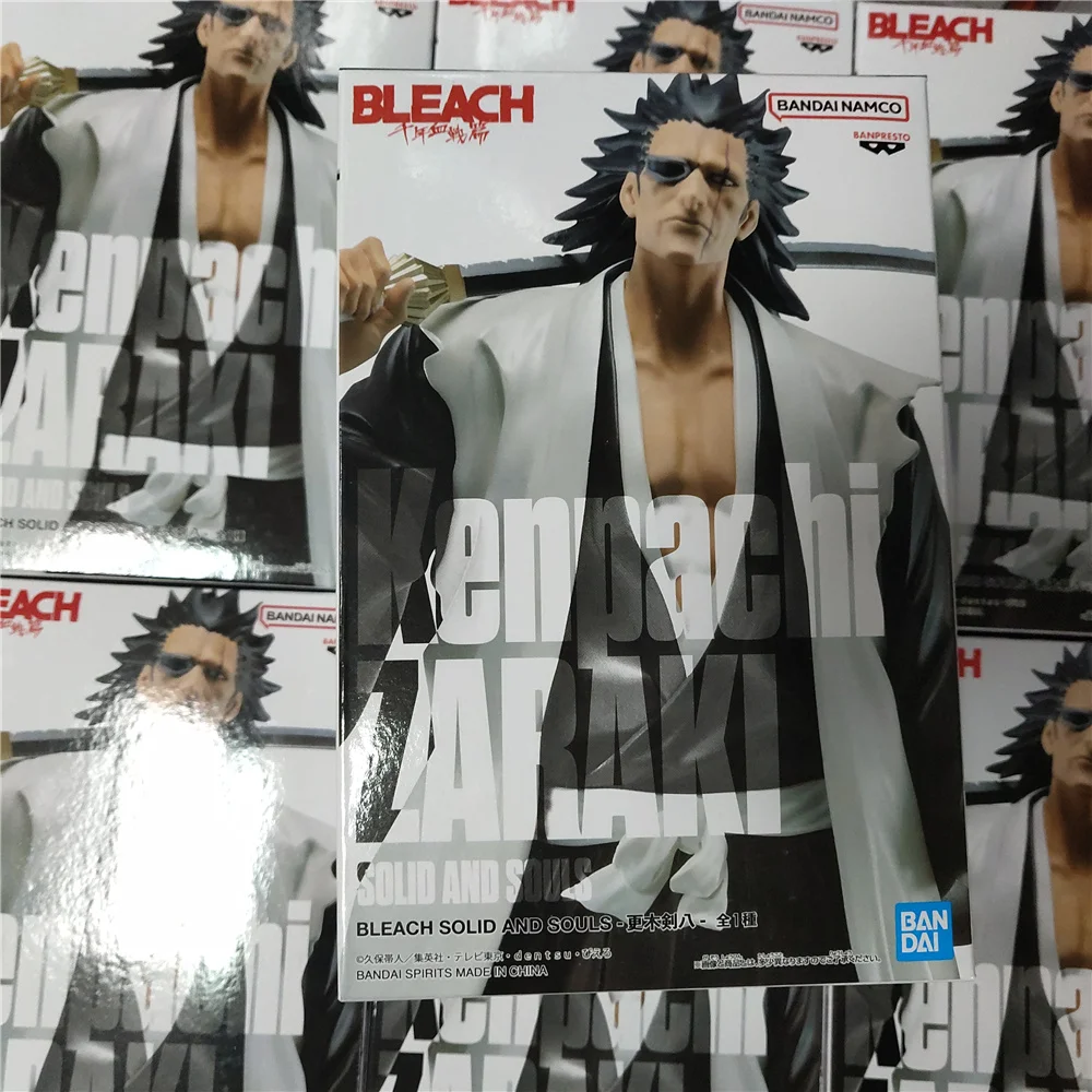 BANPRESTO BLEACH Anime SOLID AND SOULS Zaraki Kenpachi Hitsugaya Toushirou PVC Action Figures 180mm Figurine Toys