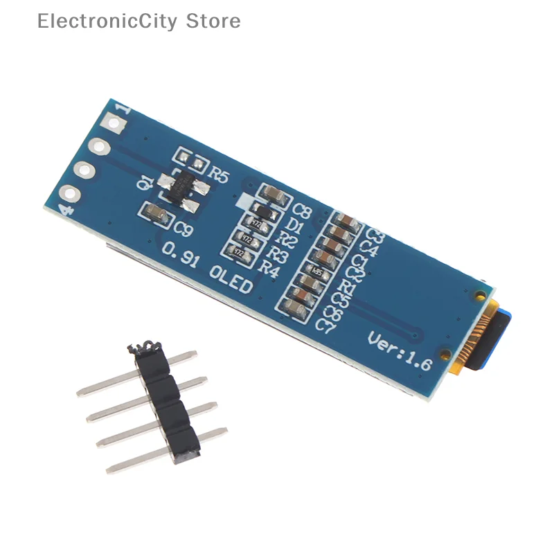 

White/Blue/Yellow OLED 128X32 OLED LCD LED Display Module 0.91" 4-Pin Monochrome IIC Communicate 0.91 Inch OLED Module