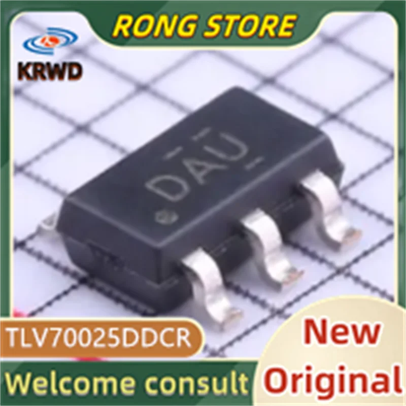 

30PCS DAU New and Original TLV70025DDCR TLV70025DD TLV70025D 70025