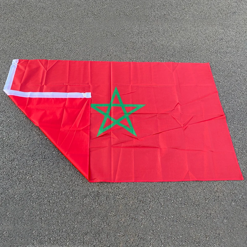 aerlxemrbrae  90*150cm   Morocco  flag  MA MAR The Kingdom of polyester  printing maro moroccan morocco  banner