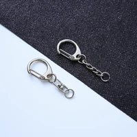 10/20/50/100pcs D Snap Hook Keychain Rings Bulk with Open Jump Ring & Connector for Keychain and Sewing Making Supplies DIY 6