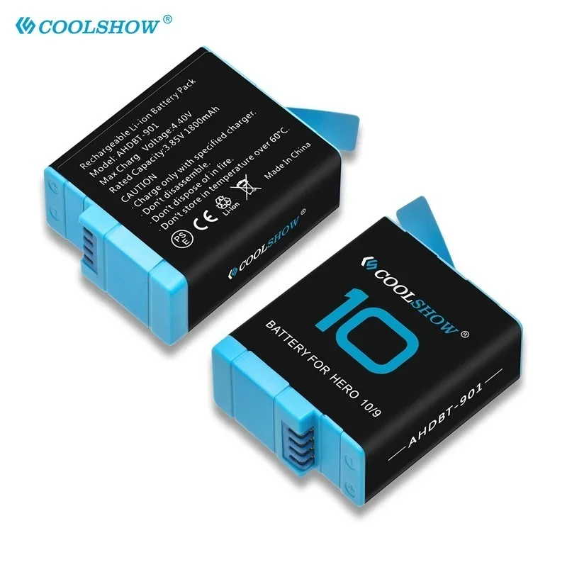 Battery For Gopro Hero 10 Black For Gopro Hero 11 Batteries Charger Camera for Gopro Hero 9 Battery Accesorios 1800mah