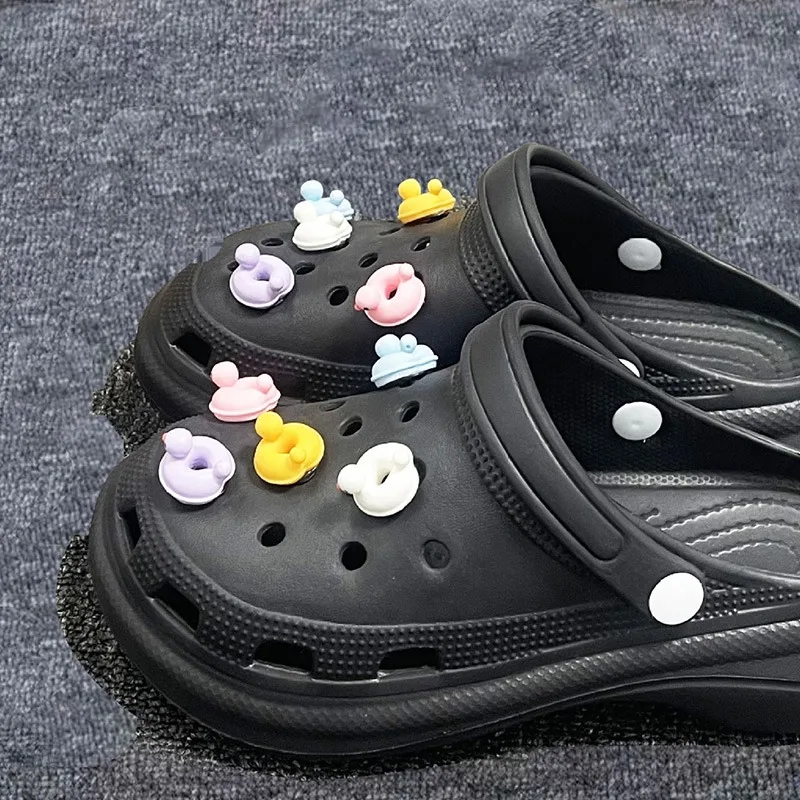 10 قطعة سحر الأحذية DIY ثلاثية الأبعاد لطيف البطة الديكور مشبك ل ثقب الأحذية مجموعة سحرية اكسسوارات الاطفال حفلة امرأة الفتيات هدية