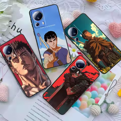 Anime Berserk Cool Cover For Xiaomi Mi 14 13 12X 12 11 11T 11i 10T 10 Pro Lite Ultra 5G Black Phone Case