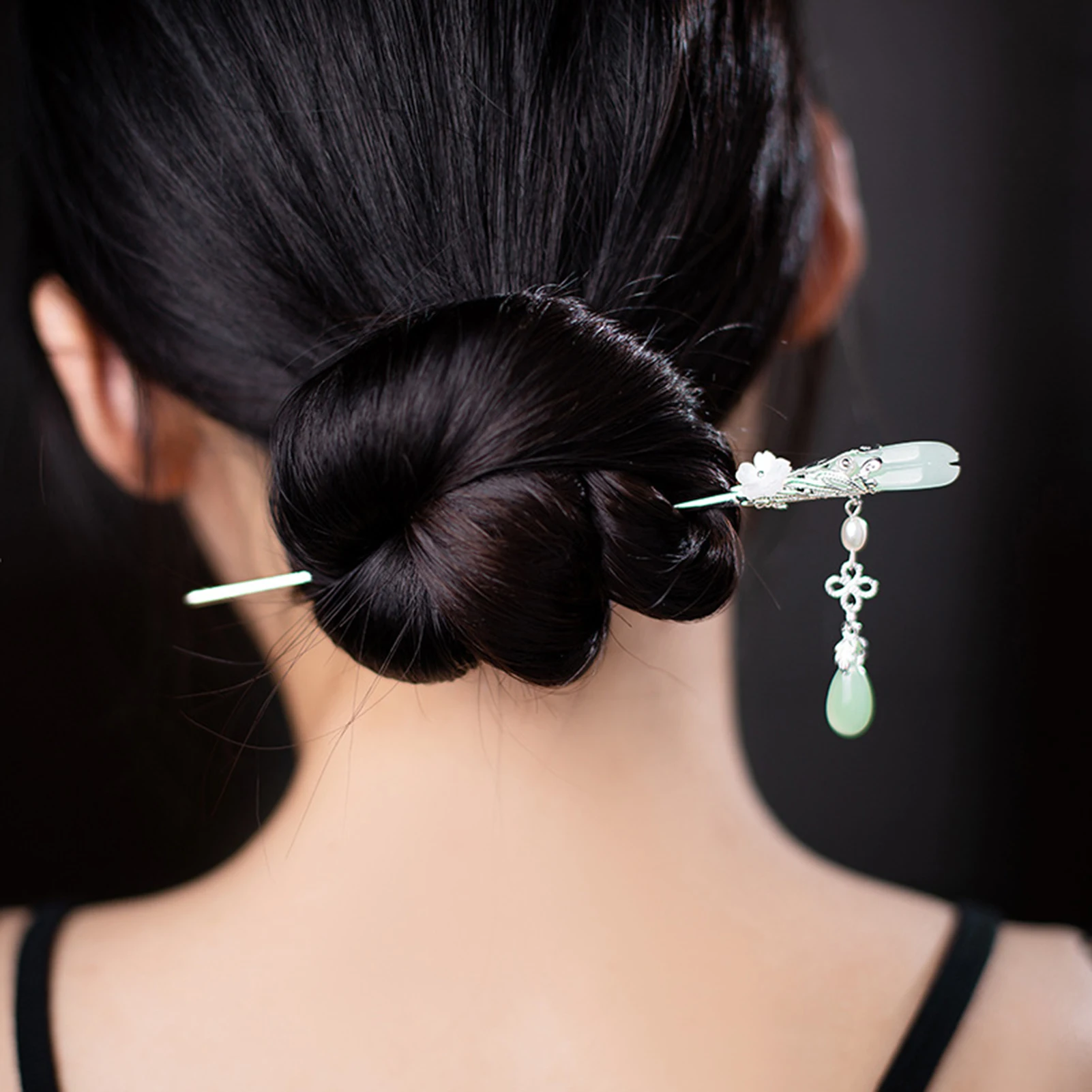 Traditional Hair Stick Chinese Style Hanfu Tassel Flower Hair Pin Clips Vintage Chopstick Headwear For Women Jewelry Accessories