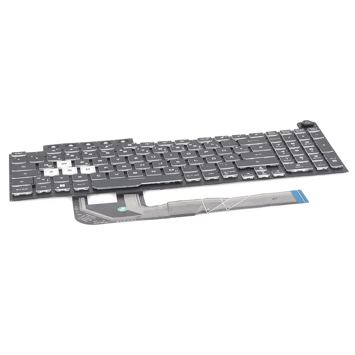 Imagem -02 - Teclado Portátil gr para Asus Jogos Preto com Retroiluminação Tuf Fx506 Fa506q Fx506l Fa506u