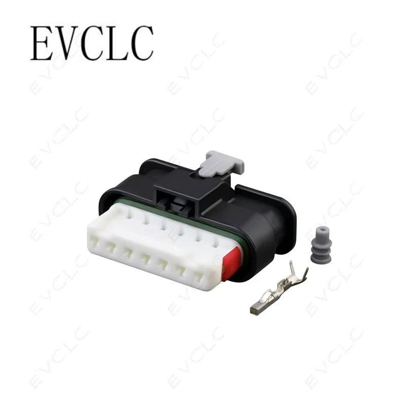 1 Set 7-Pin Harness Connector Waterproof Plug 6189-7895 for EV VW Audi Tesla ACC Millimeter Wave Radar Adaptive Cruise Connector